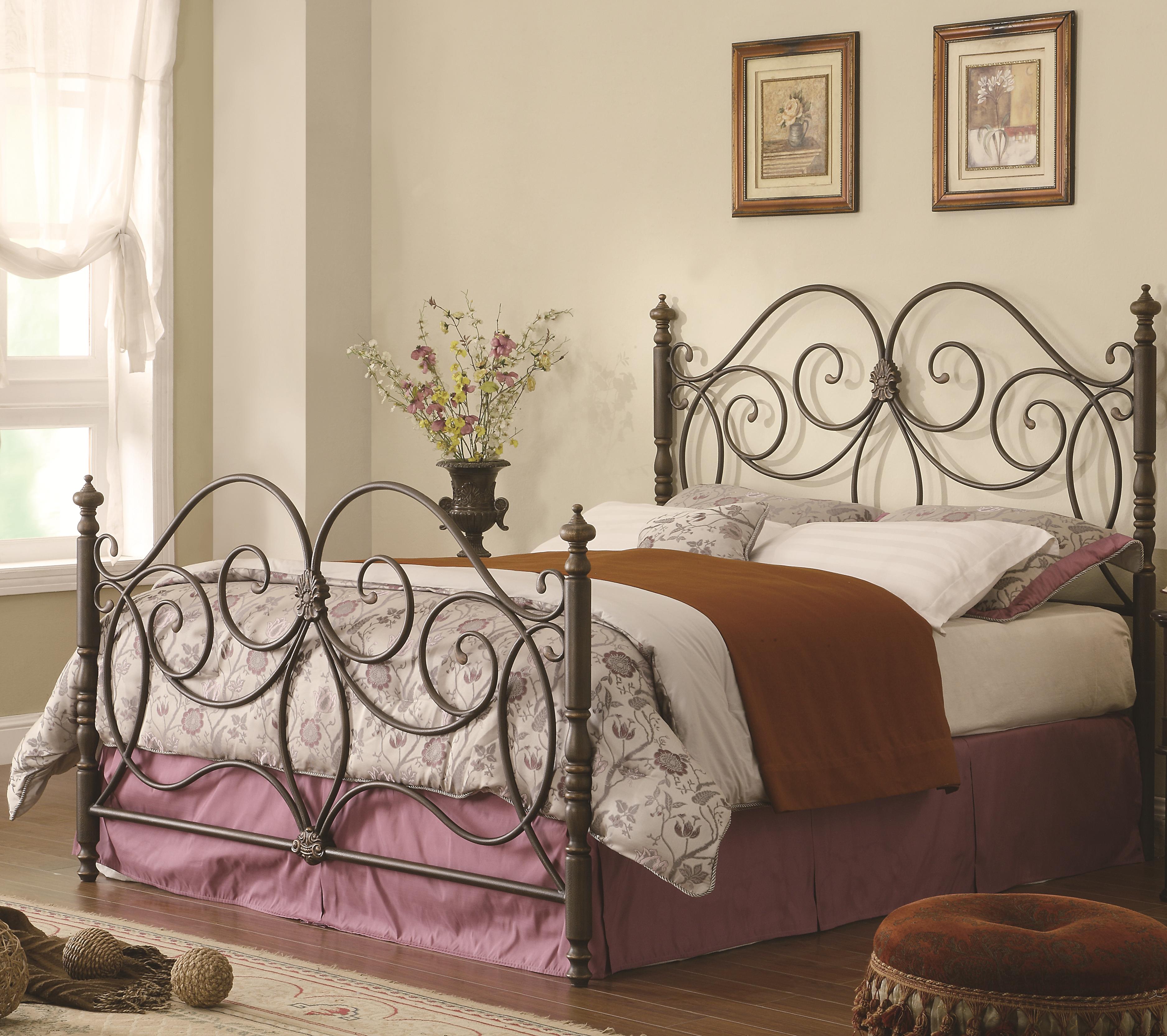 Red Iron Queen Sized Bed Frame